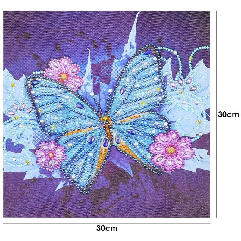DIY 5D Crystal Rhinestone Diamond Painting Kit Butterfly Diamond type: 5D Diamond Painting (Part Drill)