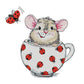 14ct Stamped Cross Stitch Cup Mouse (29*29cm)