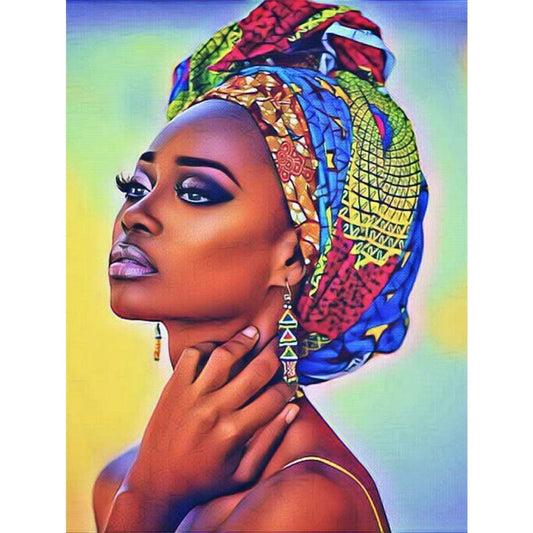 African Women Full Round Diamond Painting Kits