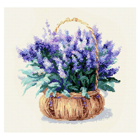 11ct Stamepd Cross stitch Lavender (37*37cm)