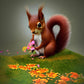 Squirrel | Full Round/Square Diamond Painting Kits 40x40cm 50x50cm B