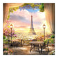Diamond Painting - Full Round - Window Scenery Eiffel Tower