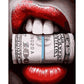 DIY Oil Painting By Numbers Lips Canvas Coloring Wall Art Picture