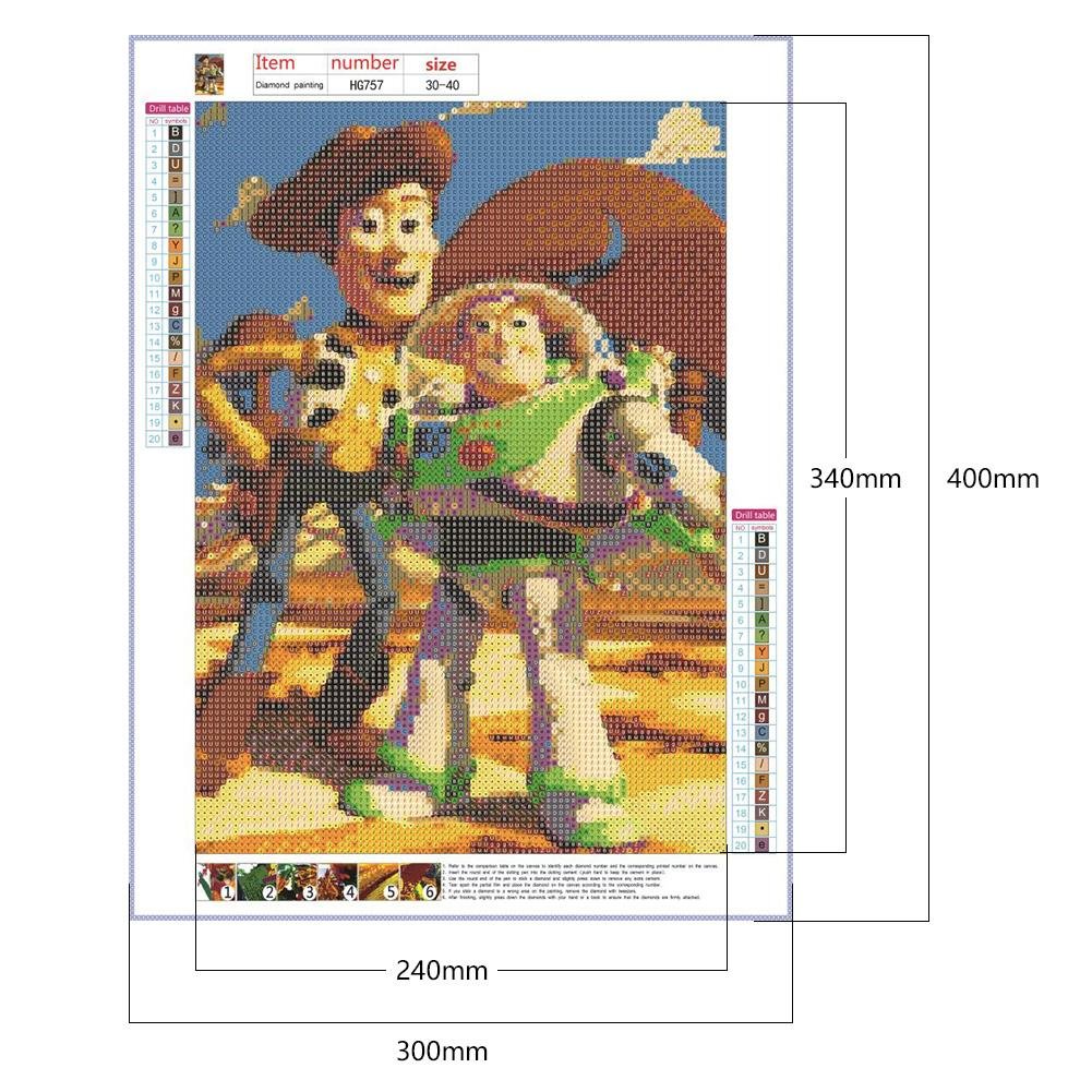Toy Story full drill diamond painting canvas with printing