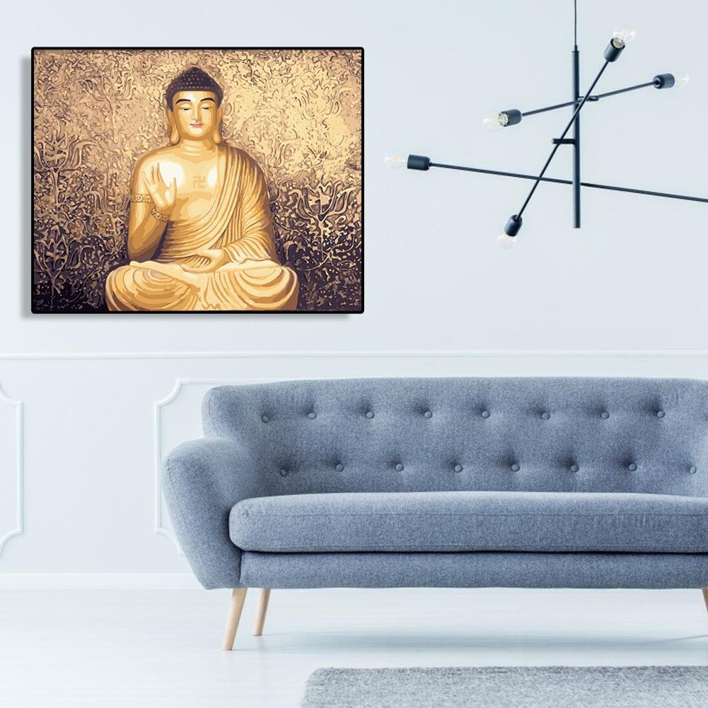 Pintar por número - Pintura a óleo - Smile Buddha (40*50cm)