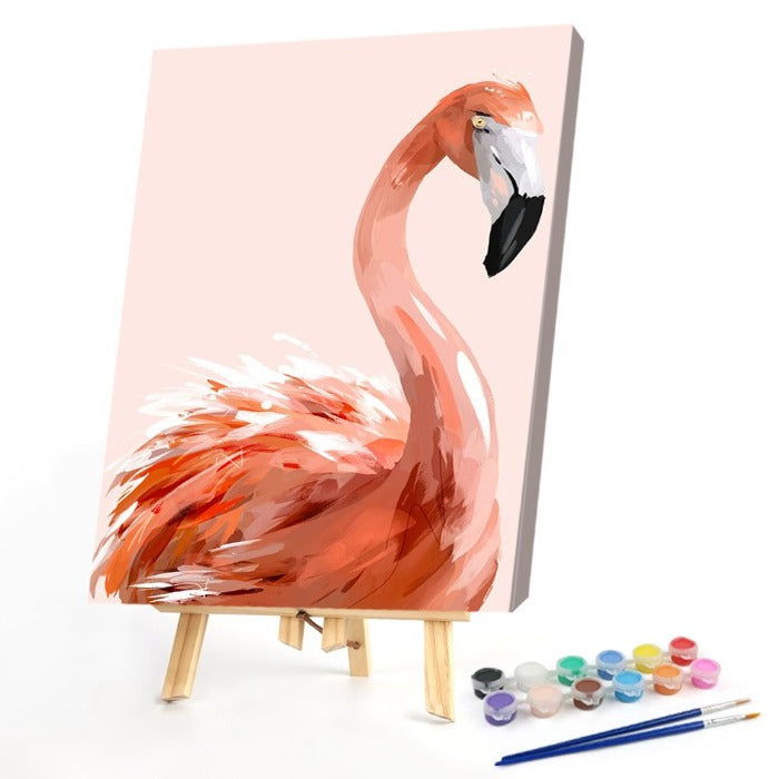 Flamingo Oil Painting By Numbers