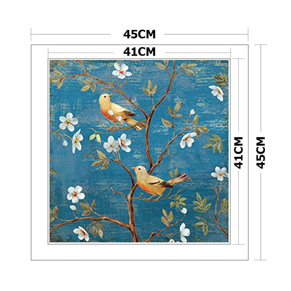 11ct Stamped Cross Stitch - Bird On The Branch (45*45cm)