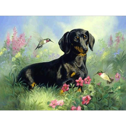 Diamond Painting Dog General, Full Image - Painting