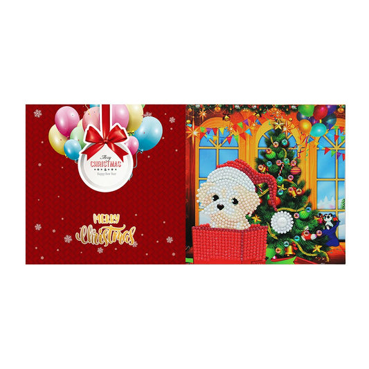 DIY Diamond Painting Merry Christmas Greeting Card