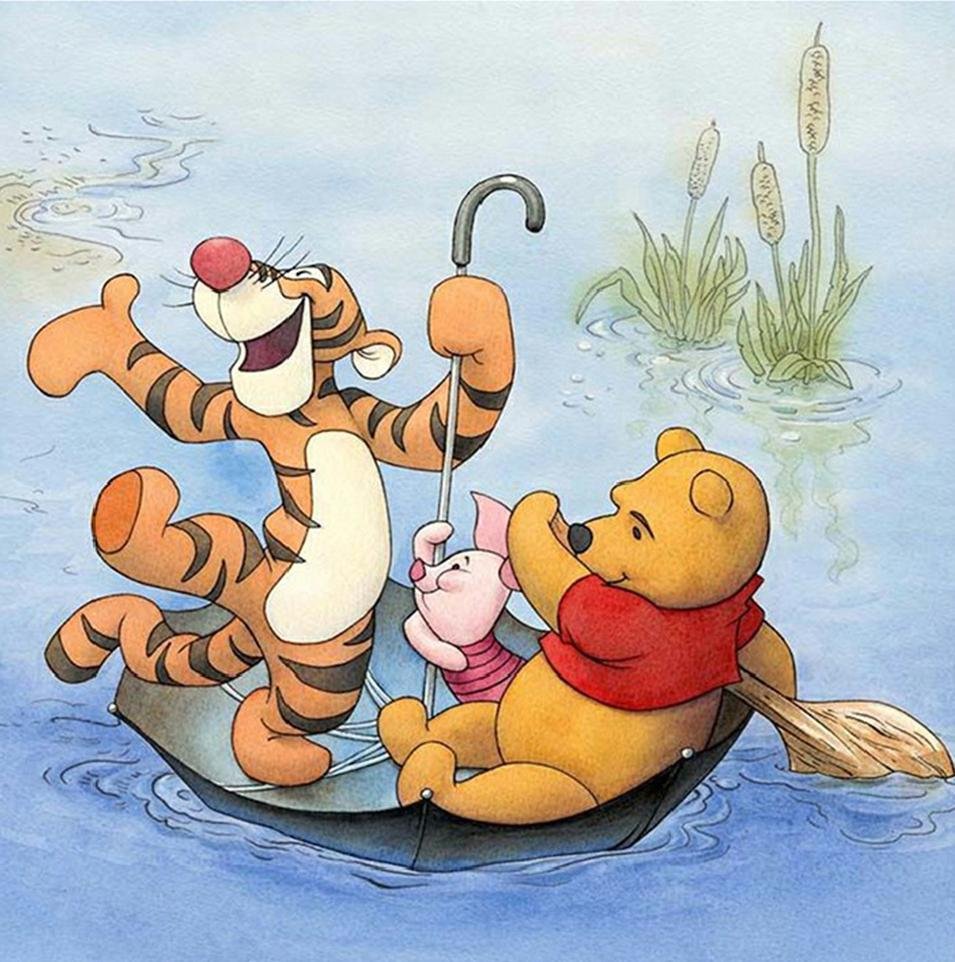 Tigger Piglet And Winnie The Pooh Cross Stitch Embroidery Mosaic Kit