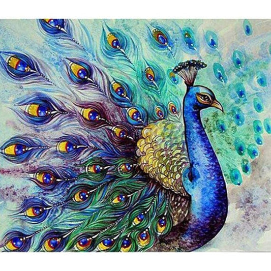 11CT Stamped Cross Stitch Peacock(36*46CM)