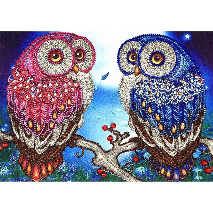 5D Diamond Painting (Part Drill) Crystal Rhinestone Owls