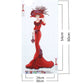 part drill DIY 5D Crystal Rhinestone Diamond Painting Kit Red Dress Lady (30*60cm)