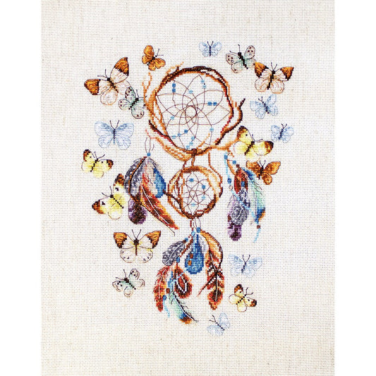 11ct Stamped Cross Stitch Butterfly Wind (40*50cm)