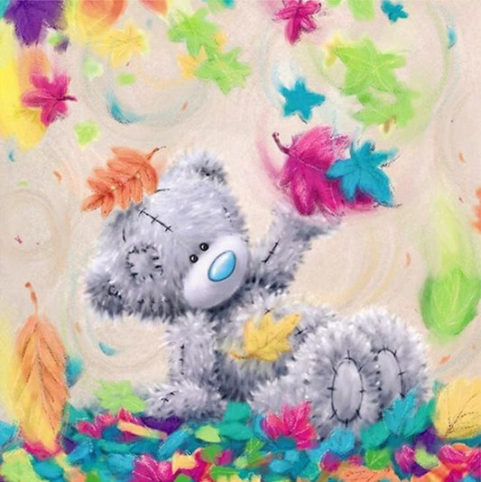 Pintura Diamante - Volta Completa - Boneca Urso