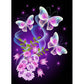 5D Diy Diamond Painting Kit Full Round Beads Flower Butterfly