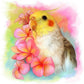 Diamond Painting - Full Round - Flower Bird