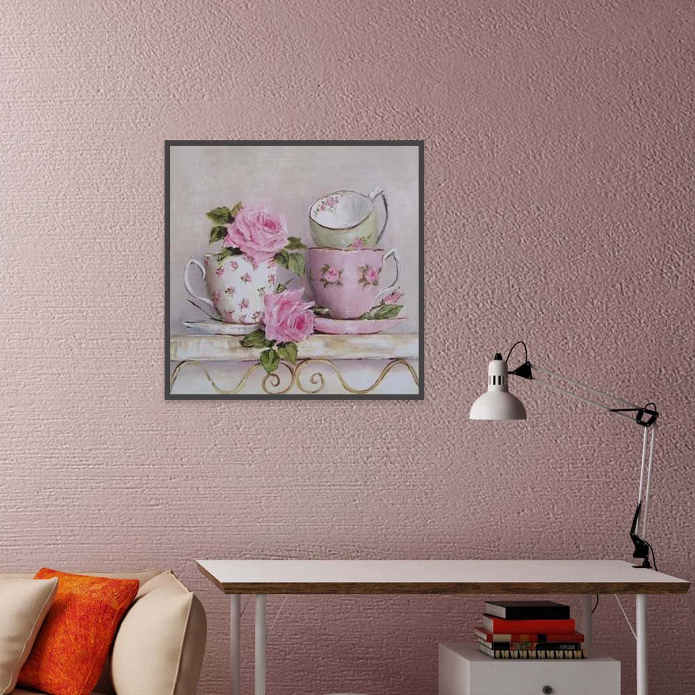 Diamond Painting - Full Round - Pink Cups