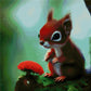Squirrel | Full Round/Square Diamond Painting Kits 40x40cm 50x50cm A