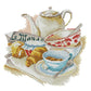14ct Stamped Cross Stitch Elegant Tea Set(29*29cm)