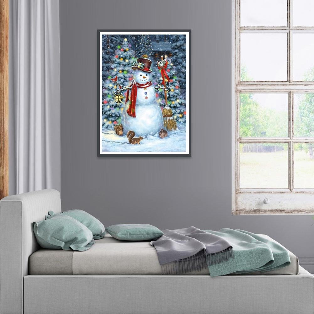 Diamond Painting - Full Round - Snowman M