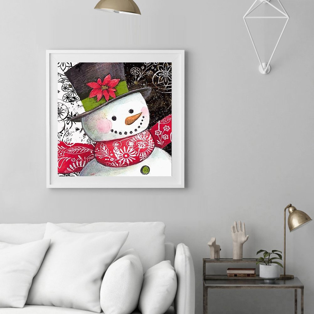 Diamond Painting - Full Round - Christmas Snowman