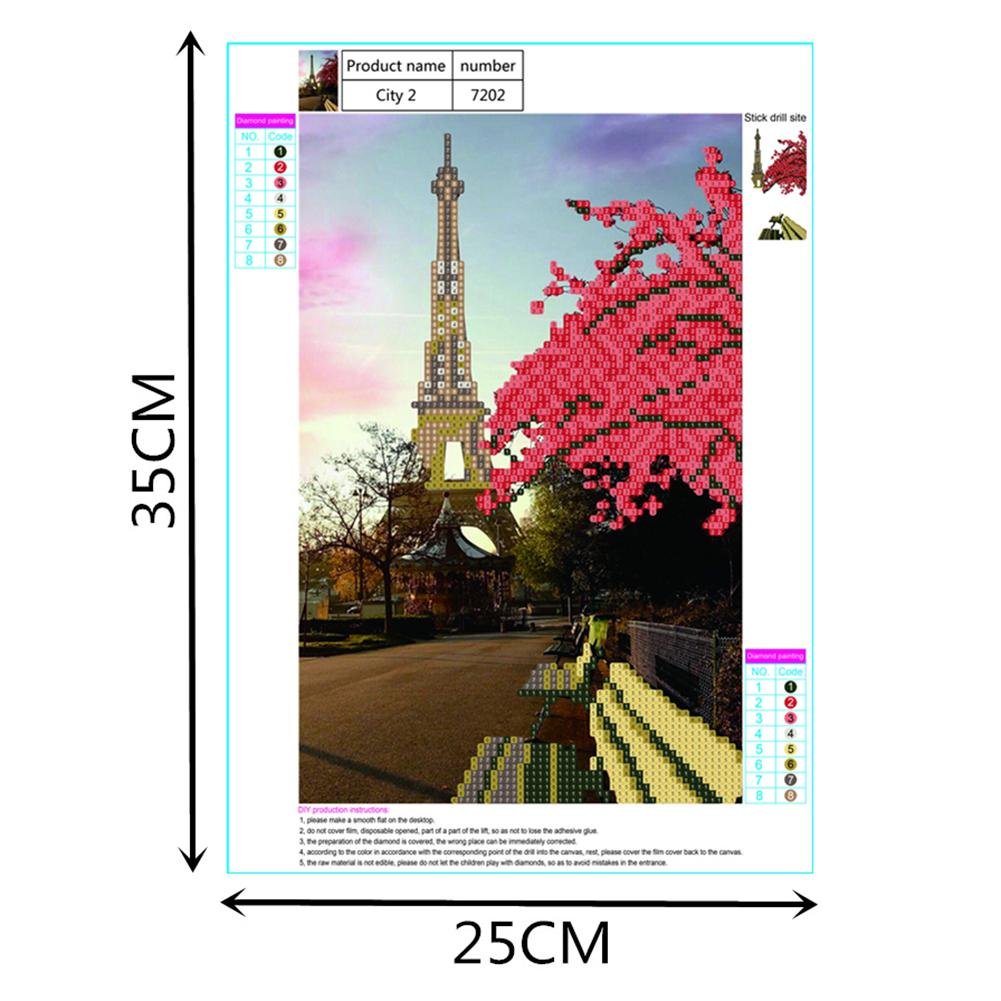 Diamond Painting - Partial Round - Paris Tower Path