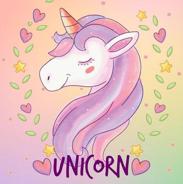 Diamond Painting - Full Round - Cartoon Unicorn