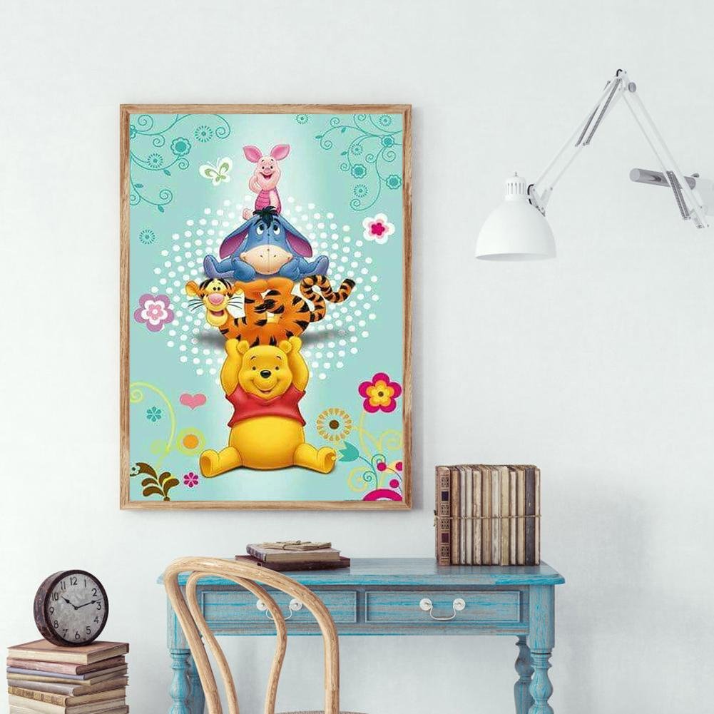 Pintura de diamantes - Ronda completa - Winnie The Pooh B