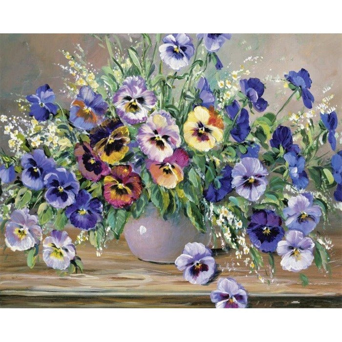 Paint By Number Acrylic Paints Flowers (40*50cm)