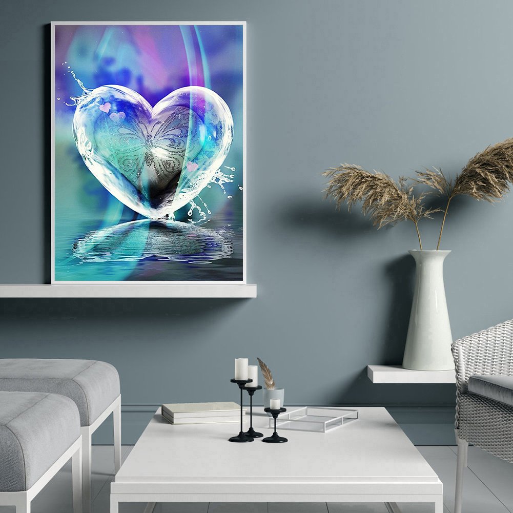 Diamond Painting - Full Round - Crystal Heart
