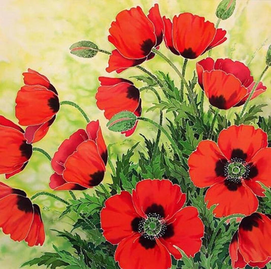  5D Diamond Painting Art Kit for Adults Flower of Summer DIY  Arts Full Round Drill 14.2x18.1 Inches / 36x46 cm, Flowers Vase by Window  Sunshine