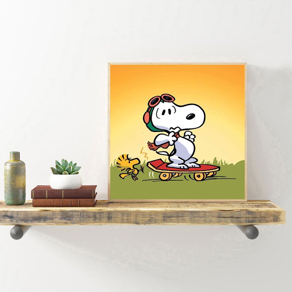 Kit de pintura de diamante 5D DIY - Ronda completa - Snoopy B