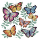 14ct Stamped Cross Stitch Butterfly (34*33cm)