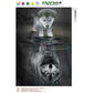 Kit de pintura de diamante DIY 5D - Rodada parcial - Lobo refletido por cachorro