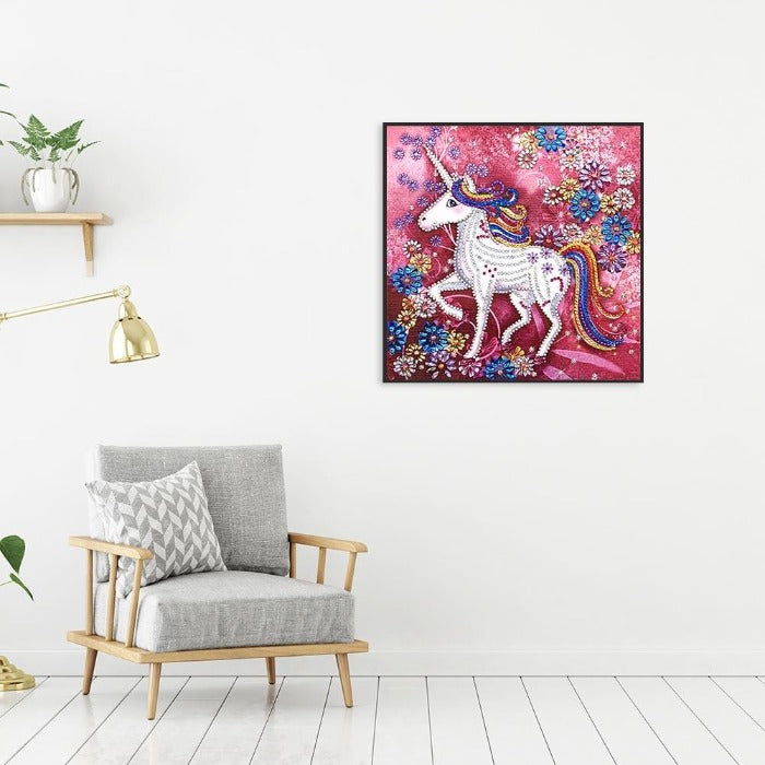 Diamond Painting perfect decoration Crystal Rhinestone White Horse