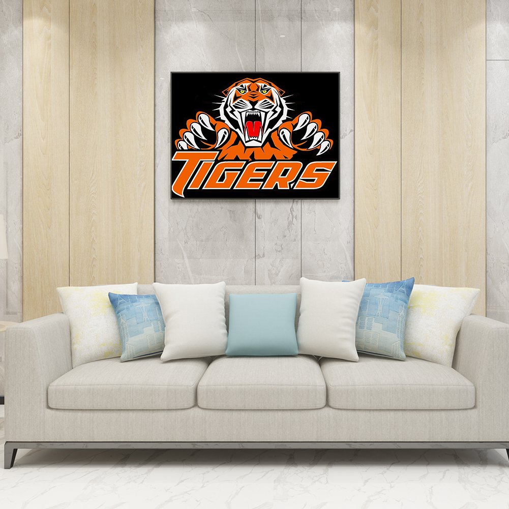 Diamond Painting - Full Round - Tiger Logo