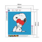 Kit de pintura diamante DIY 5D - Rodada completa - Snoopy A