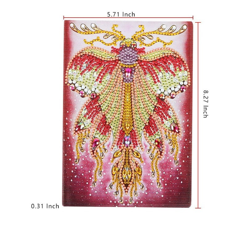 A5 5D Notebook DIY Part Special Shape Rhinestone Diary Book | Butterfly【diamondpaintingsart】
