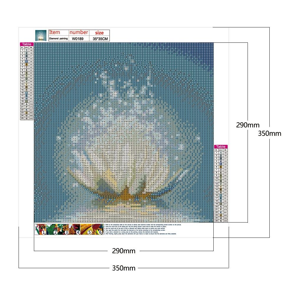 Diamond Painting - Full Round - Bloom Lotus (35*35cm)