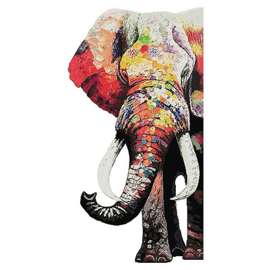 14ct Stamped Cross Stitch Elephant(49*90cm)