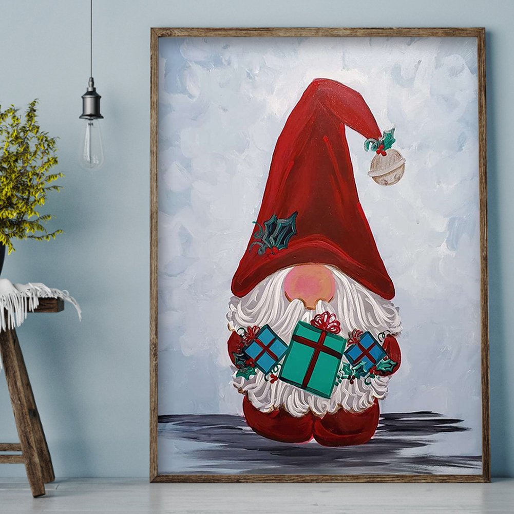 11ct Stamped Cross Stitch - Christmas Gnome( 40*50cm)