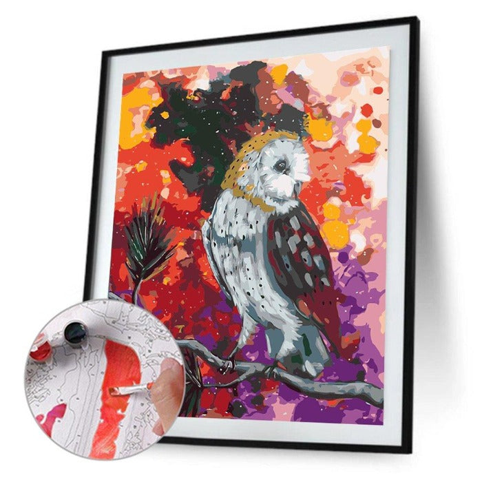 Digital Animal Bird Oil Painting By Numbers Kits Wall Picture Craft DIY Home Decor