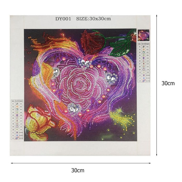 Diamond Painting home decoration - Crystal Rhinestone - Heart Love【diamondpaintingsart】