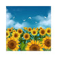 Diamond Painting - Full Round / Square - Sunflower Field under Blue Sky