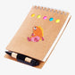 diy hedgehog diamond painting sticker on notebook cover