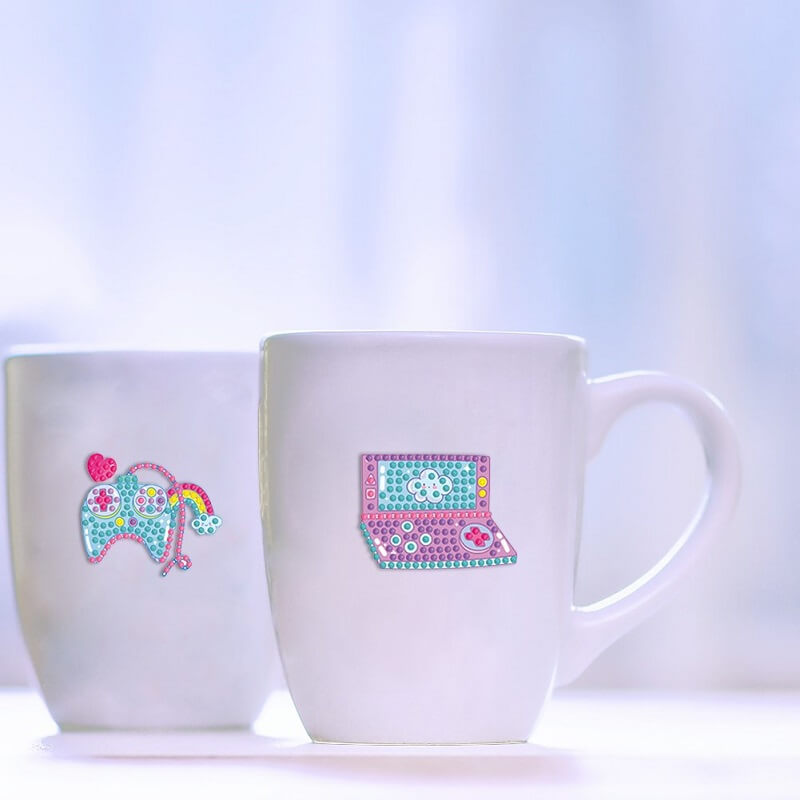 5d diy diamond painting stickers on cups