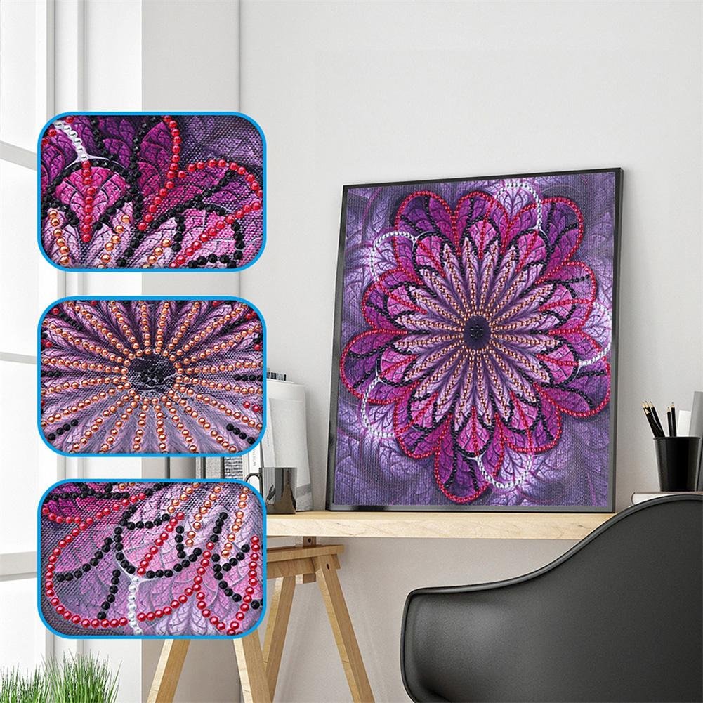 Diamond Painting - Crystal Rhinestone - Mandala Flower B