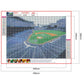 Pintura de diamante - rodada completa - campo de beisebol