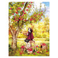 11ct Stamped Cross Stitch Girl Figure Quilting Fabric (53*72cm)